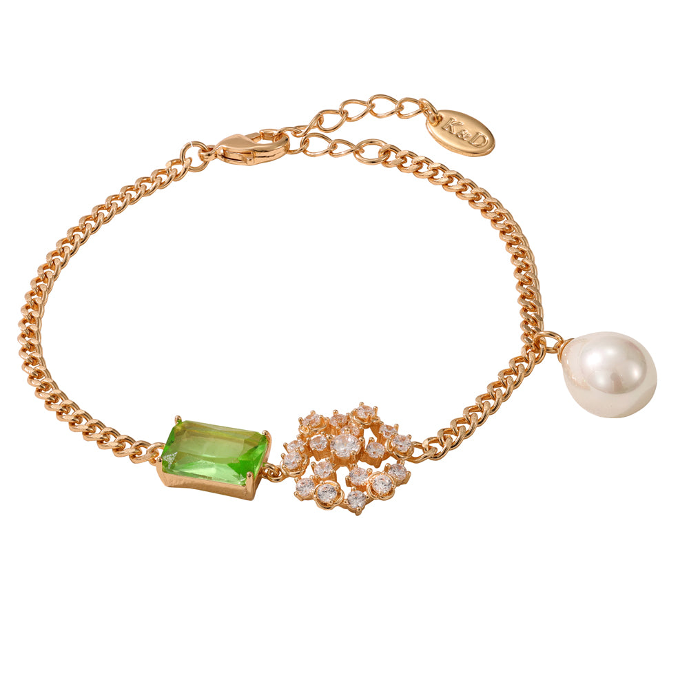 Pearl & Green Bracelet