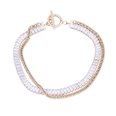 Layered Crystal Bracelet
