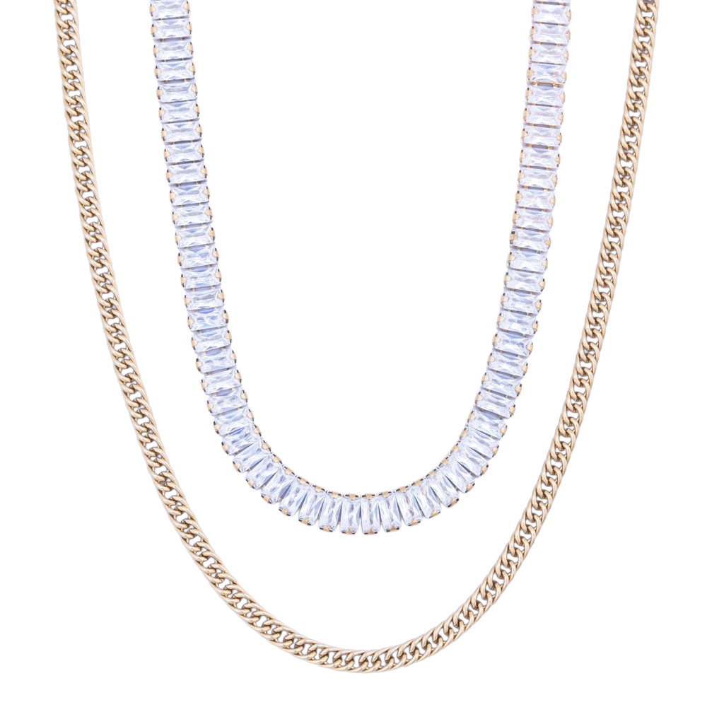 Layered Crystal Necklace