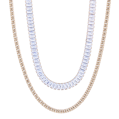 Layered Crystal Necklace