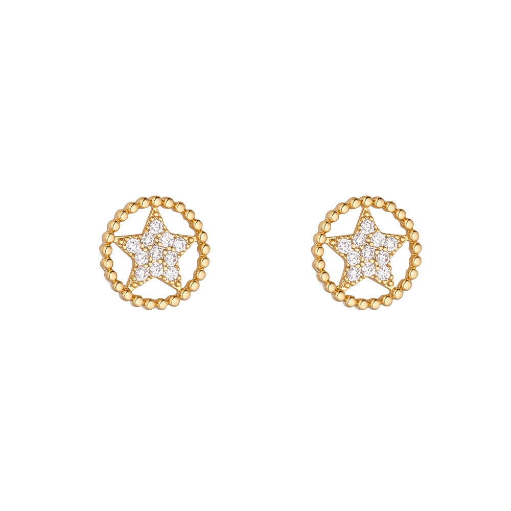 Circular Star Earrings