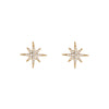 White CZ Star Earrings
