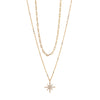 White CZ Star Layered Necklace