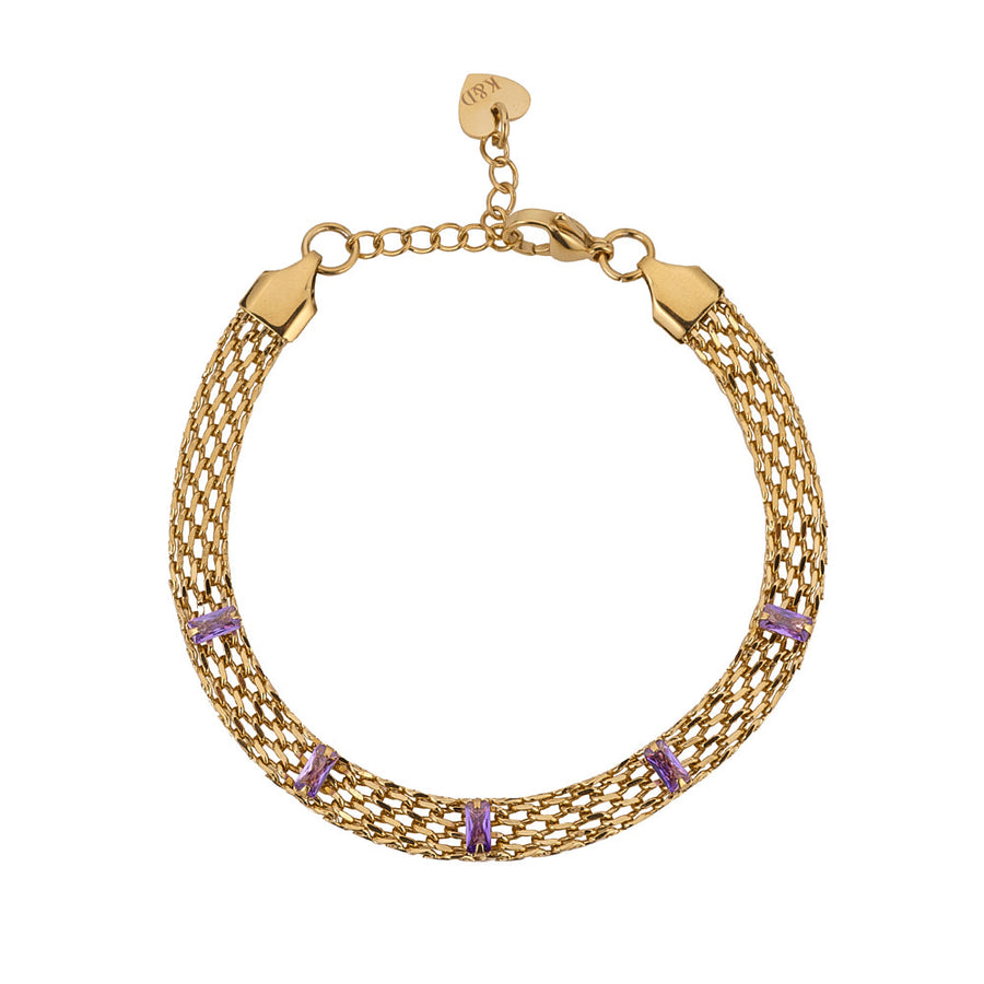 Amethyst CZ Bracelet