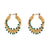Spiral Green Earrings