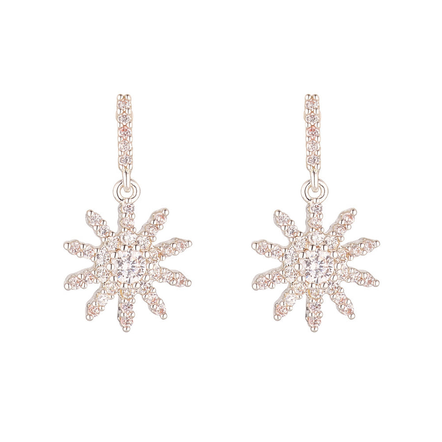 Silver Stardrop Earrings