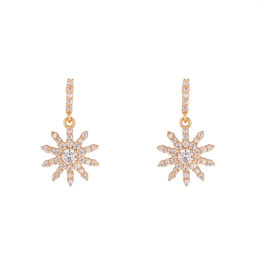 Gold Stardrop Earrings