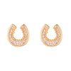 Gold Horseshoe Earrings