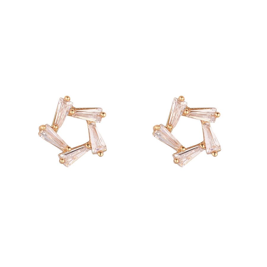 Gold CZ Studs
