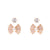 Gold Pearl & Diamanté Earring Set