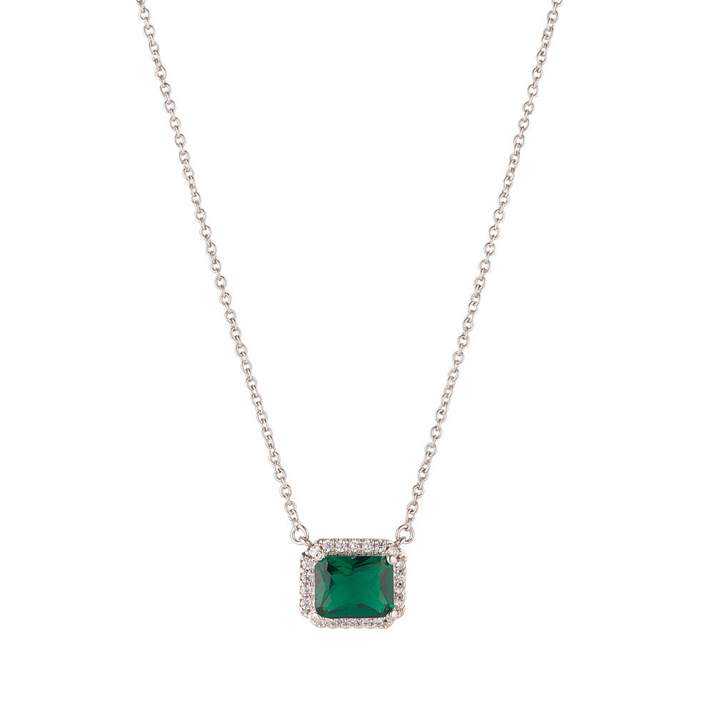 Horizontal Emerald Pendant