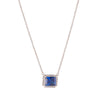 Horizontal Sapphire Pendant
