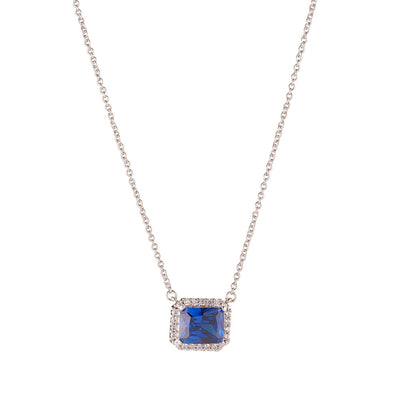 Horizontal Sapphire Pendant