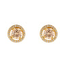 Round Champagne Earrings