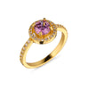 Round Amethyst Ring #7