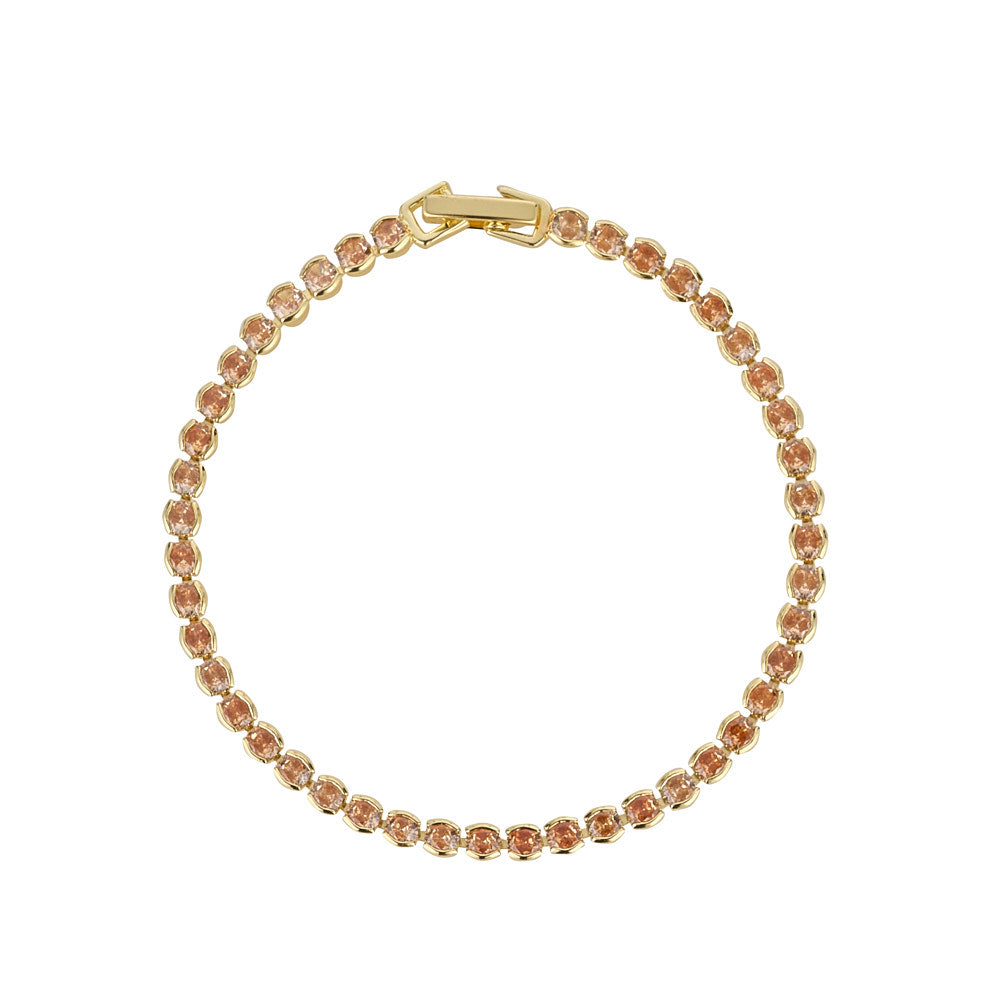 Dakota Champagne Tennis Bracelet