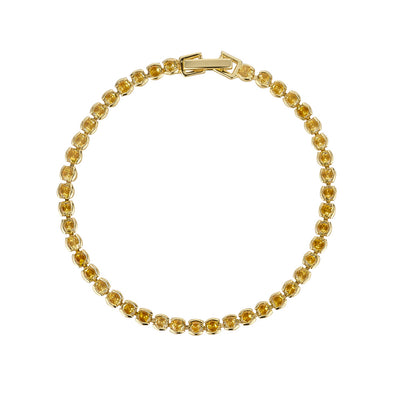 Dakota Yellow Tennis Bracelet