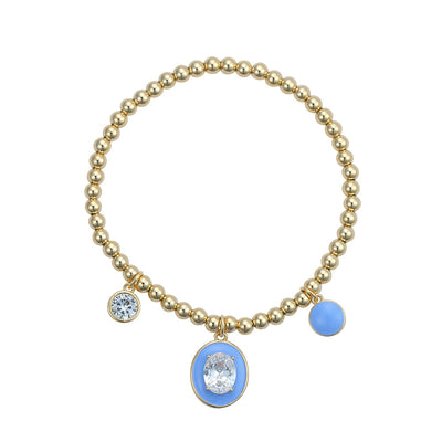 Blue Enamel Bracelet