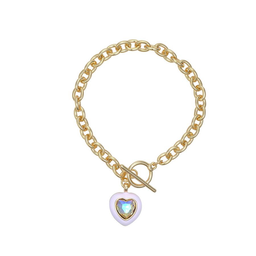 Pink Enamel Bracelet