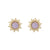 Rosewater Opal Sunburst Earrings