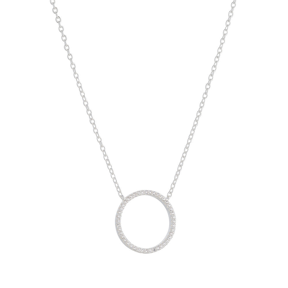 Silver Circle Necklace