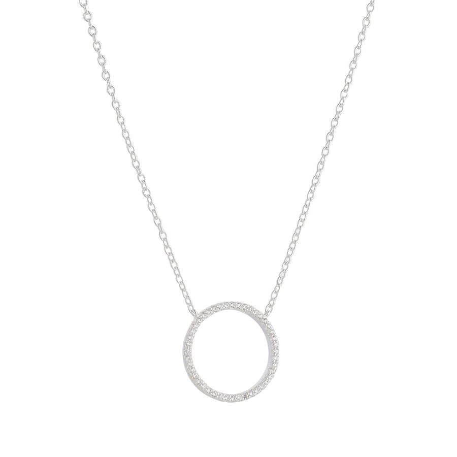 Silver Circle Necklace