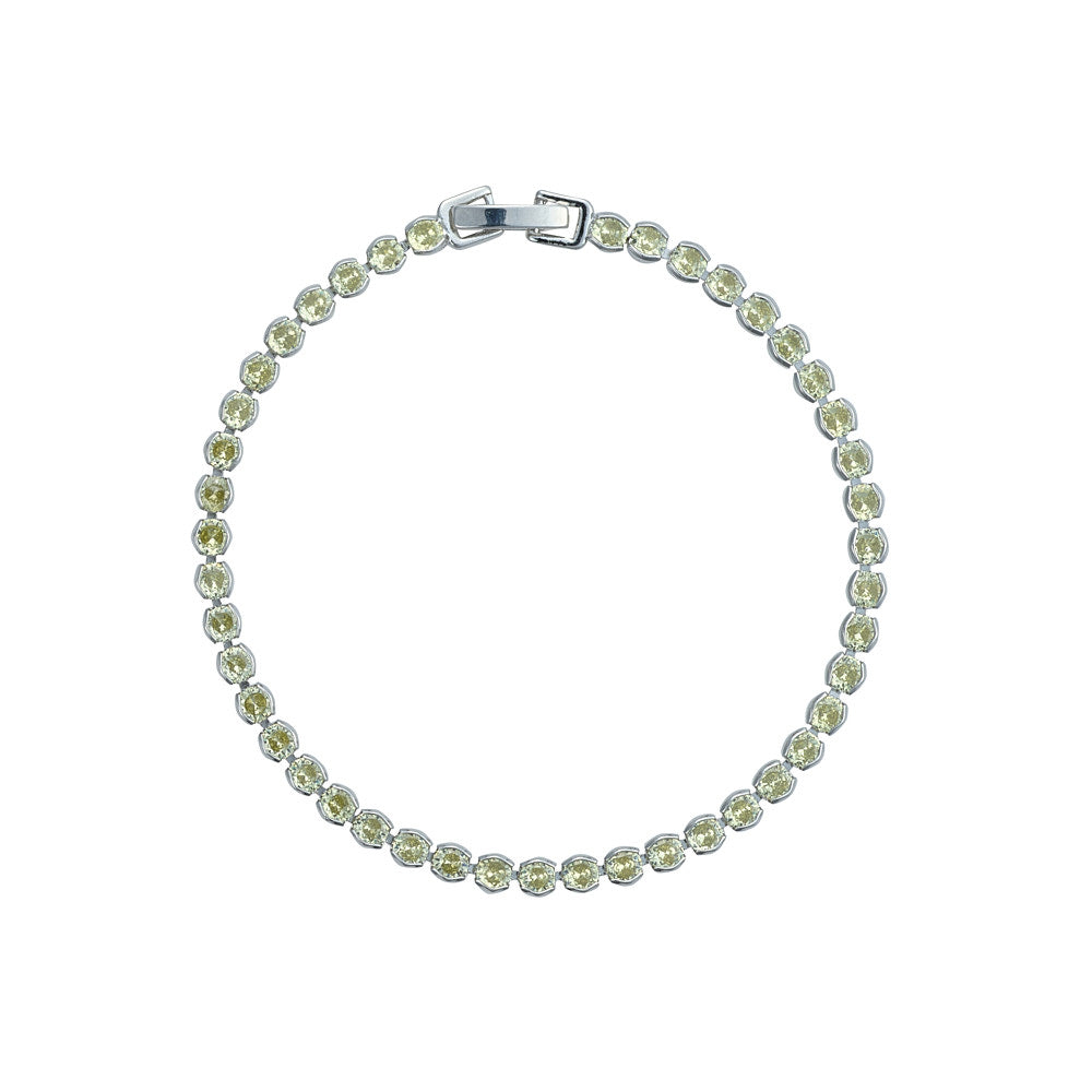 Dakota Apple Green Tennis Bracelet
