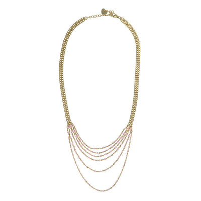 Rayna Pink Jade Necklace