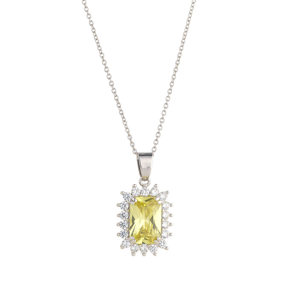 Classic Apple Green CZ Pendant