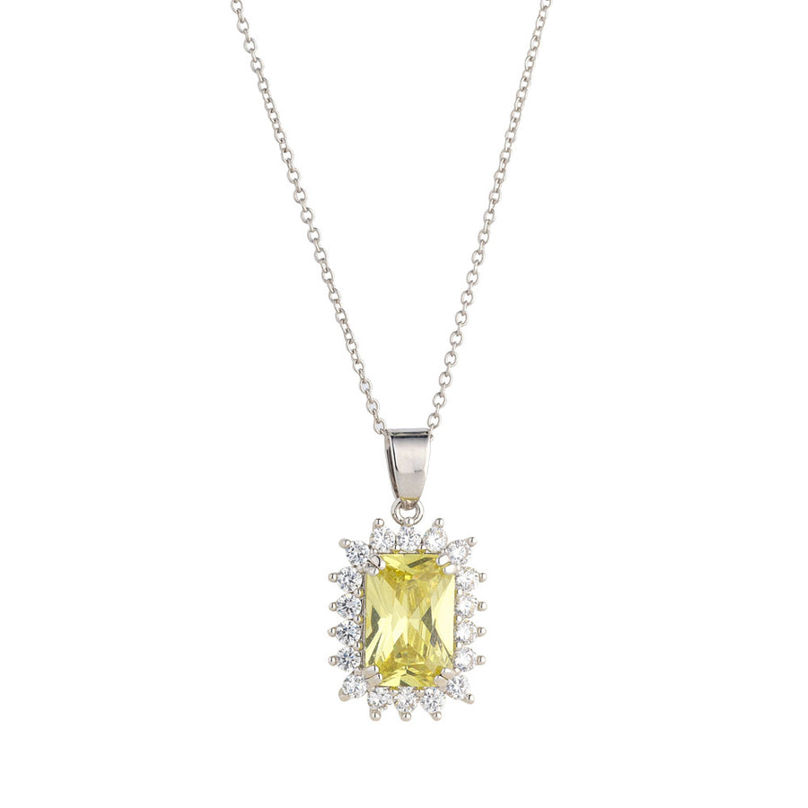 Classic Apple Green CZ Pendant