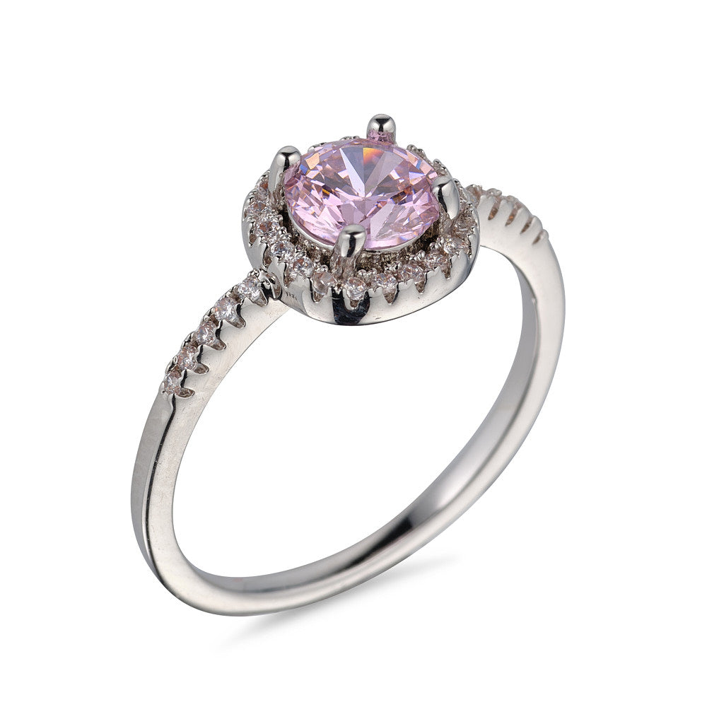 Ivanna Pink CZ Ring #7