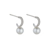 Nalani Silver Pearl Earrings
