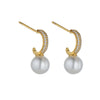Nalani Gold Pearl Earrings