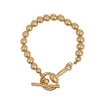 Ring & Toggle Gold Bracelet