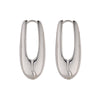 Chunky Silver Teardrop Earrings