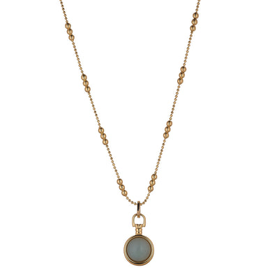 Gold Amazonite Pendant