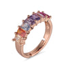 Multi Coloured CZ Ring #8