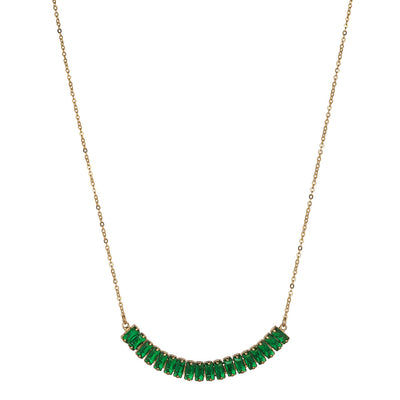 Emerald CZ Necklace