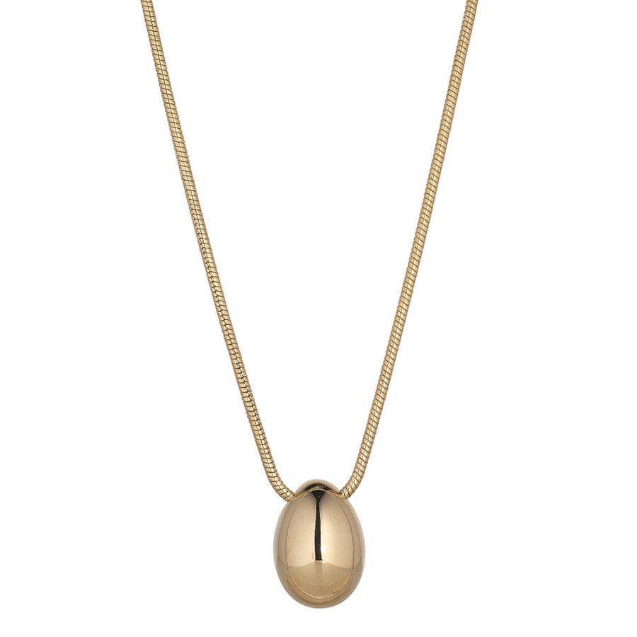 Chunky Gold Teardrop Pendant