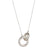 Chunky Interlinking Circles Silver Necklace