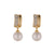 Shell Pearl & Crystal Earrings