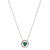 Emerald Moving Heart Necklace