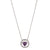 Amethyst Moving Heart Necklace