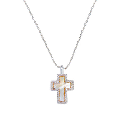 Mother of Pearl Cross Pendant