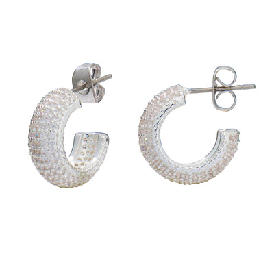 Adley Silver Hoops