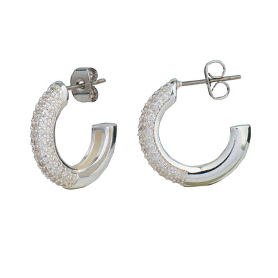 Alejandra Silver Hoops