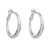 Monroe Silver Hoops