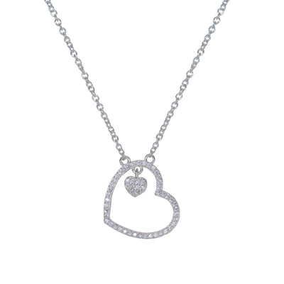 Emberly Silver Heart Necklace