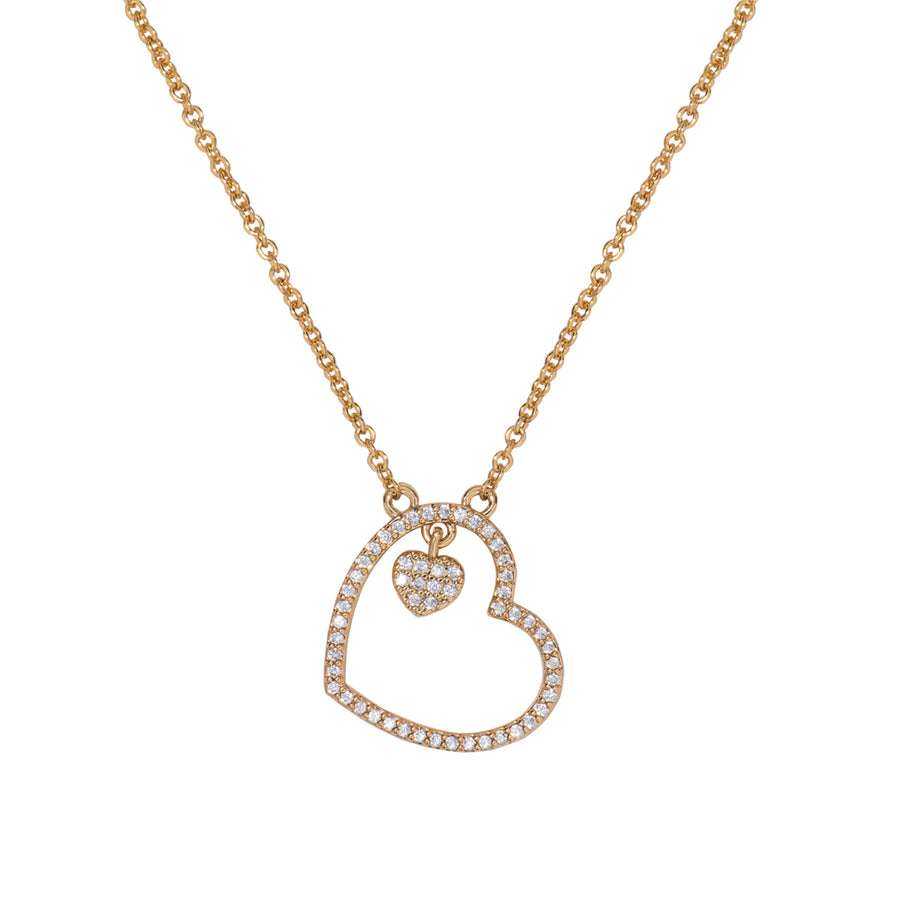 Emberly Gold Heart Necklace