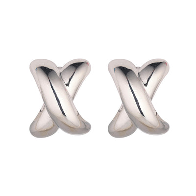 Kiss Kiss Silver Earrings